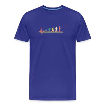 Pêche Angler Evolution Retro Fisherman - T-shirt bio Premium Homme - bleu roi - Devant - Damien (186cm)