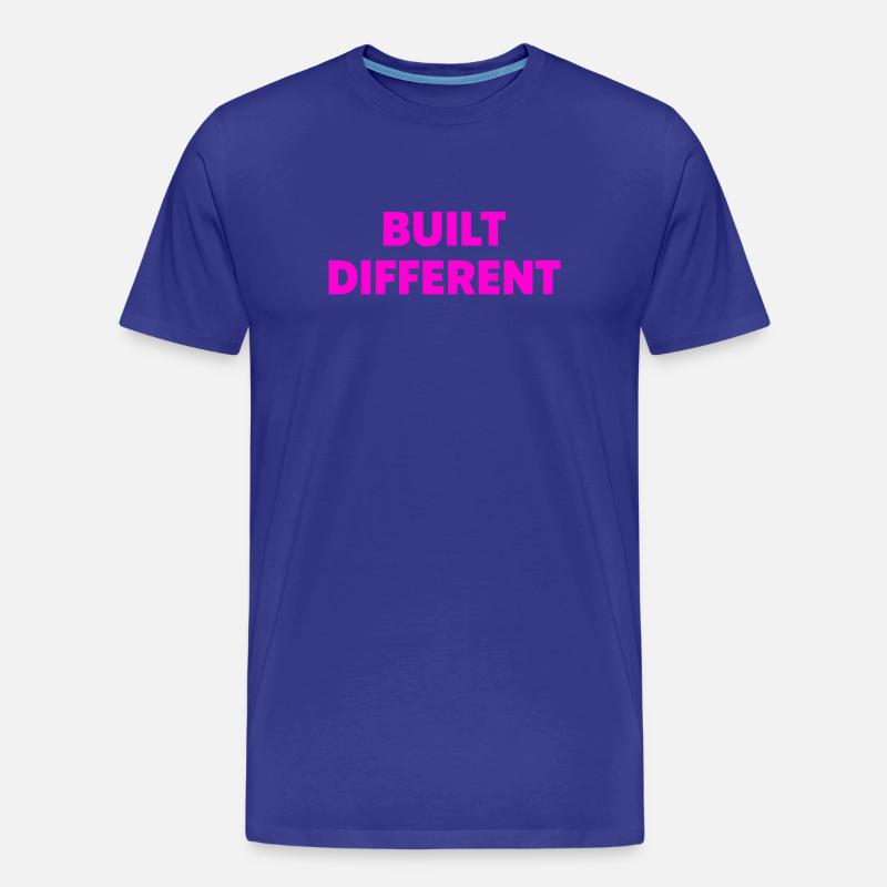 Anders Gebaut Typografie - Männer Premium Bio T-Shirt - Königsblau