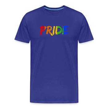 Stolz - Männer Premium Bio T-Shirt - Königsblau - Vorne - Damien (186cm)
