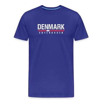 Souvenir rétro de voyage vintage au Danemark Copenhague - T-shirt bio Premium Homme - bleu roi - Devant - Damien (186cm)