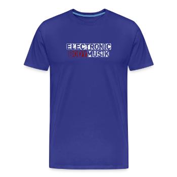 Musique corporelle électronique - T-shirt bio Premium Homme - bleu roi - Devant - Damien (186cm)