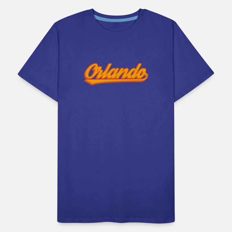 Orlando Retro Script T-shirt bio Premium Homme