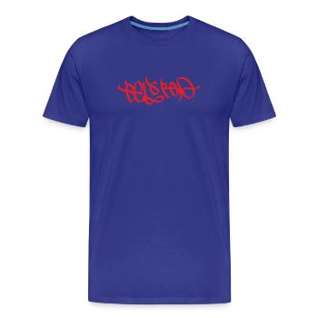 Belgrad Street Art Souvenir - Männer Premium Bio T-Shirt - Königsblau - Vorne - Damien (186cm)