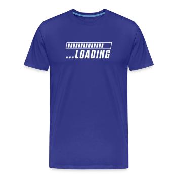 Loading Bar Loading Progress - Men's Premium Organic T-Shirt - royal blue - Front - Damien (186cm)