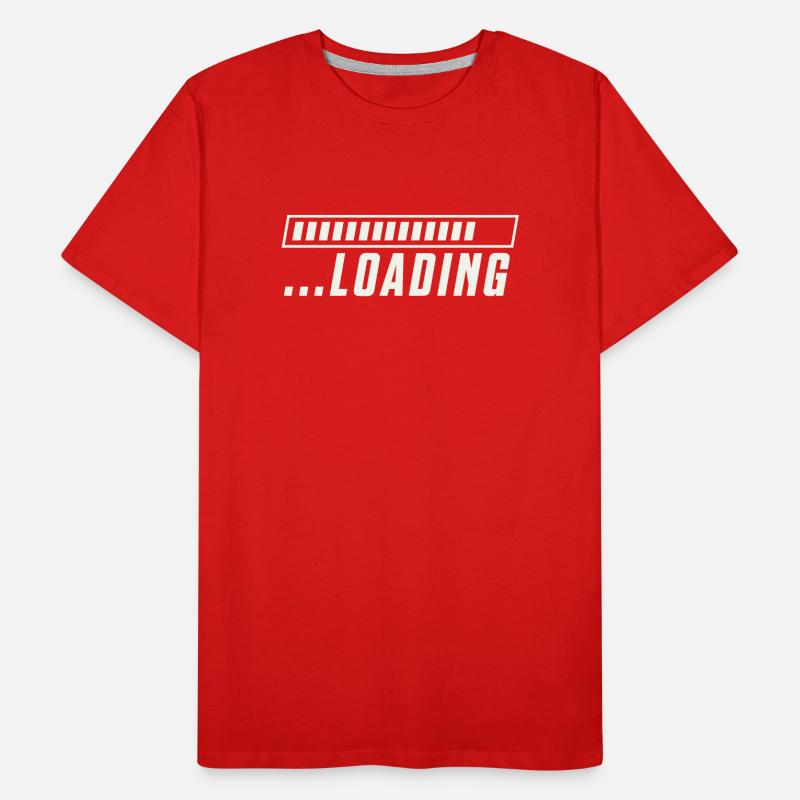 Ladebalken Loading Fortschritt Männer Premium Bio T-Shirt
