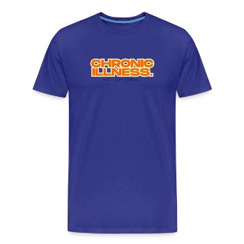 chronic illness - Men's Premium Organic T-Shirt - royal blue - Front - Damien (186cm)