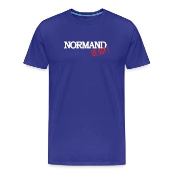 Normand de ouf - T-shirt bio Premium Homme - bleu roi - Devant - Damien (186cm)