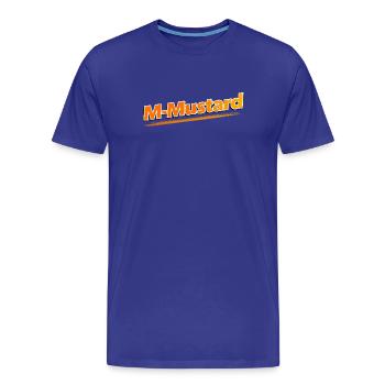 M-Moutarde - T-shirt bio Premium Homme - bleu roi - Devant - Damien (186cm)