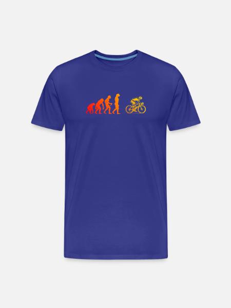 Purist road bike theme - Men's Premium Organic T-Shirt - royal blue