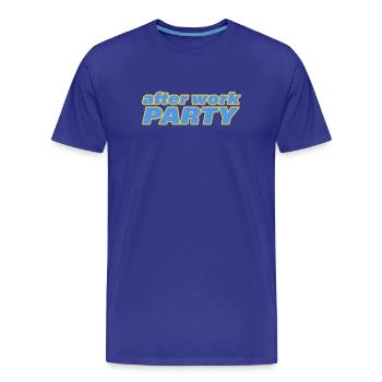 AFTER WORK PARTY - Männer Premium Bio T-Shirt - Königsblau - Vorne - Damien (186cm)
