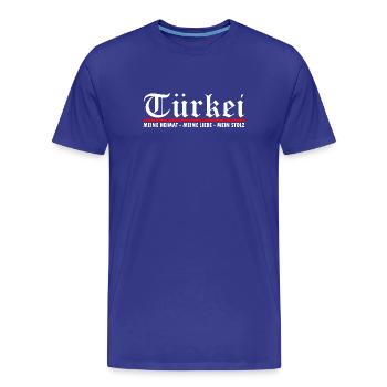 Turquie - T-shirt bio Premium Homme - bleu roi - Devant - Damien (186cm)
