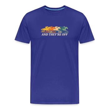 Et ils sont fans de derby hippal - T-shirt bio Premium Homme - bleu roi - Devant - Damien (186cm)