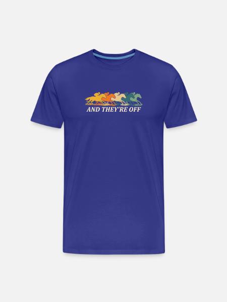 Und sie sind vom Pferderenn-Derby-Fan - Männer Premium Bio T-Shirt - Königsblau