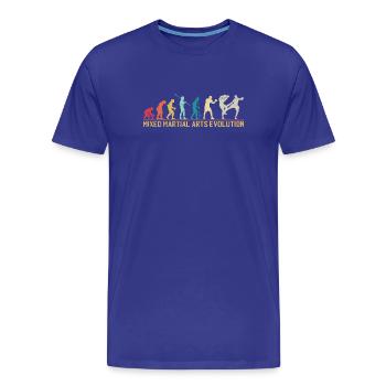 Mixed Martial Arts Evolution Design - Men's Premium Organic T-Shirt - royal blue - Front - Damien (186cm)
