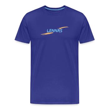 Lennas Lennas - T-shirt bio Premium Homme - bleu roi - Devant - Damien (186cm)