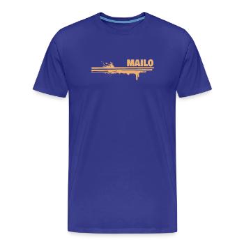 Splash of colour Mailo - Men's Premium Organic T-Shirt - royal blue - Front - Damien (186cm)