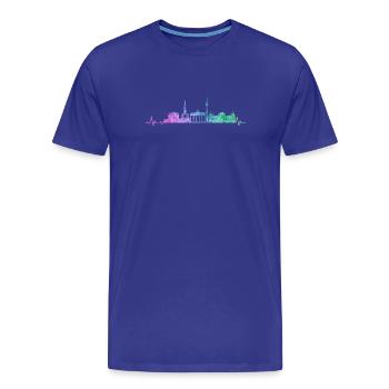 Berlin skyline - Men's Premium Organic T-Shirt - royal blue - Front - Damien (186cm)
