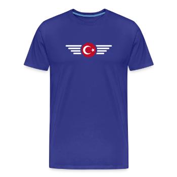 Turquie Ankara Türkiye Istanbul T Shirt Design - T-shirt bio Premium Homme - bleu roi - Devant - Damien (186cm)