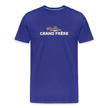 Design Inspired by Fraternity in Solidarity - Men's Premium Organic T-Shirt - royal blue - Front - Damien (186cm)