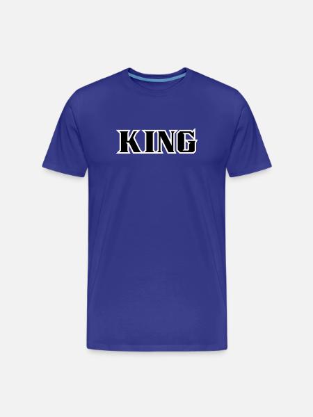 King Classic Text - Men's Premium Organic T-Shirt - royal blue