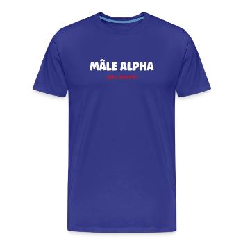 mâle Alpha - Men's Premium Organic T-Shirt - royal blue - Front - Damien (186cm)