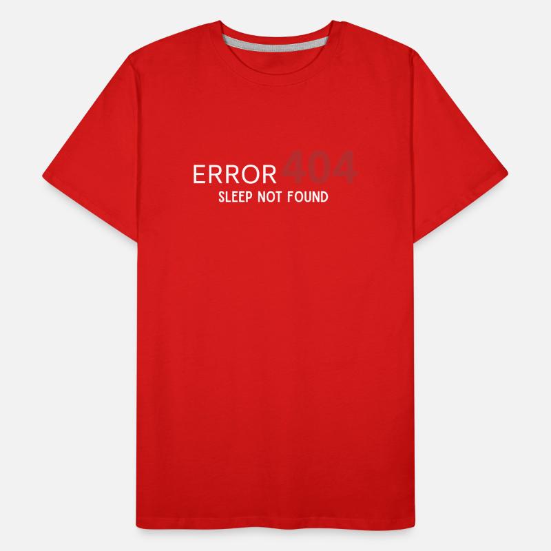 Error 404 Sleep Not Found – Pattern for Developers Men's Premium Organic T-Shirt
