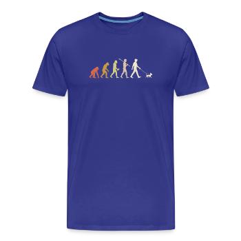 Chihuahua Evolution Drôle de Chihuahua Cadeau Chihuahua - T-shirt bio Premium Homme - bleu roi - Devant - Damien (186cm)