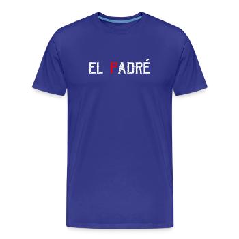 El padré - Men's Premium Organic T-Shirt - royal blue - Front - Damien (186cm)