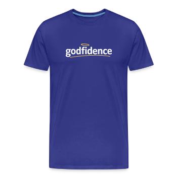Godfidence Confiance en Dieu Foi chrétienne - T-shirt bio Premium Homme - bleu roi - Devant - Damien (186cm)