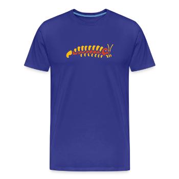 mille-pattes - T-shirt bio Premium Homme - bleu roi - Devant - Damien (186cm)