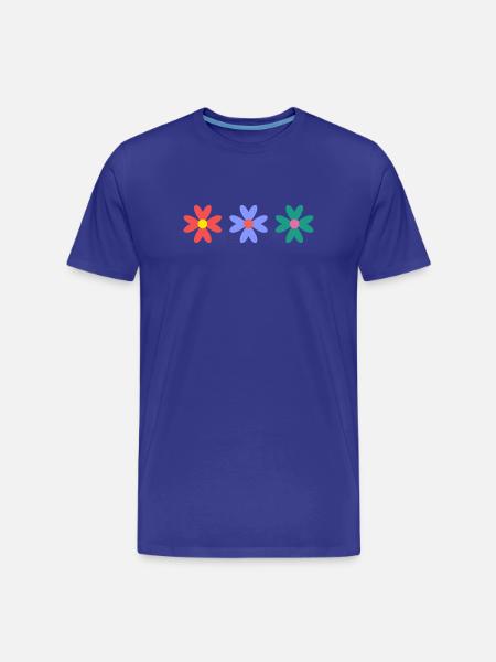 FLOWER. NATURE. ECOLOGY. ANNIVERSARY. FEAST - Men's Premium Organic T-Shirt - royal blue