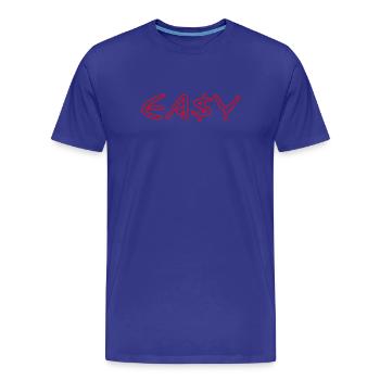 Facile - T-shirt bio Premium Homme - bleu roi - Devant - Damien (186cm)