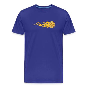 Volleyball - T-shirt bio Premium Homme - bleu roi - Devant - Damien (186cm)