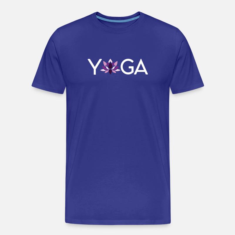 Yoga Geschenkidee - Männer Premium Bio T-Shirt - Königsblau