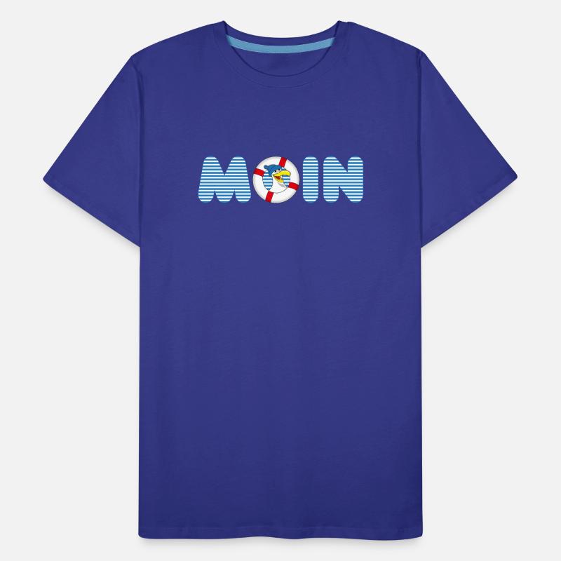 Moin Möve mit Rettungsring Männer Premium Bio T-Shirt