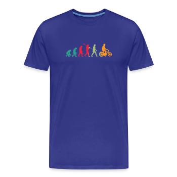 Mofa Evolution Mobylette - T-shirt bio Premium Homme - bleu roi - Devant - Damien (186cm)