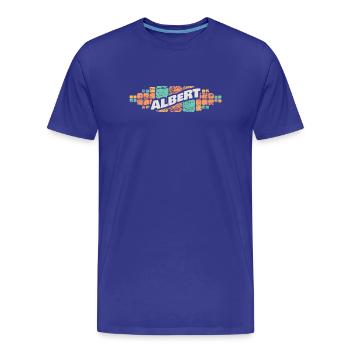 Albert comme prénom - T-shirt bio Premium Homme - bleu roi - Devant - Damien (186cm)