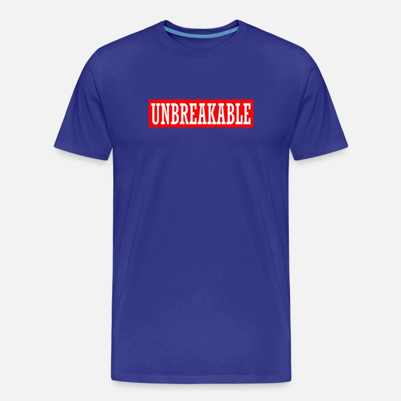 unbreakable unstoppable indomitable gym illegal - Männer Premium Bio T-Shirt - Königsblau