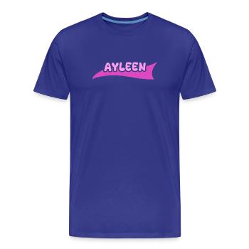 Prénom Ayleen - T-shirt bio Premium Homme - bleu roi - Devant - Damien (186cm)