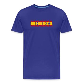 Drapeau de Minorque, Espagne - T-shirt bio Premium Homme - bleu roi - Devant - Damien (186cm)