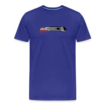 cutter - Männer Premium Bio T-Shirt - Königsblau - Vorne - Damien (186cm)
