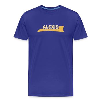 Cadeau pour Alexis - T-shirt bio Premium Homme - bleu roi - Devant - Damien (186cm)