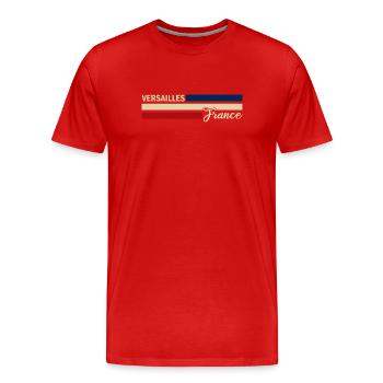 France - Versailles - Frankreich - Flagge - Männer Premium Bio T-Shirt - Rot - Vorne - Damien (186cm)