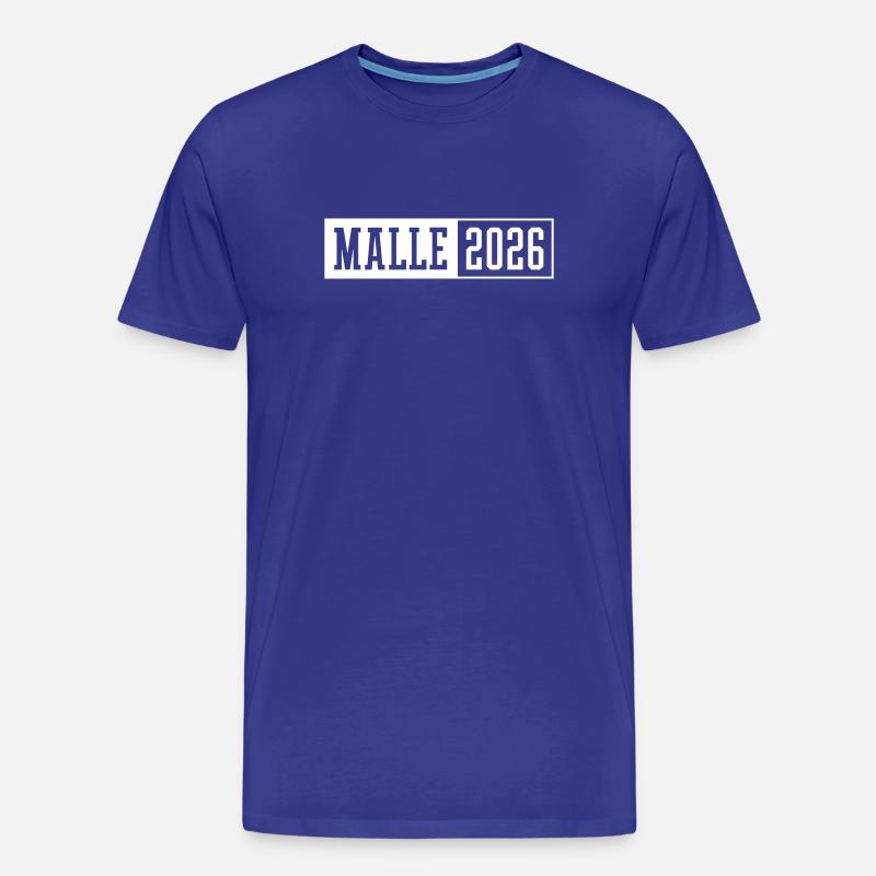 Malle 2026 - Männer Premium Bio T-Shirt - Königsblau