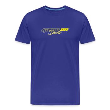 GAME ON DARTS - Men's Premium Organic T-Shirt - royal blue - Front - Damien (186cm)