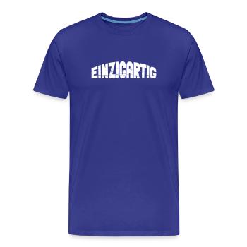 Unique - T-shirt bio Premium Homme - bleu roi - Devant - Damien (186cm)