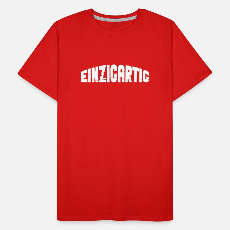 einzigartig Männer Premium Bio T-Shirt