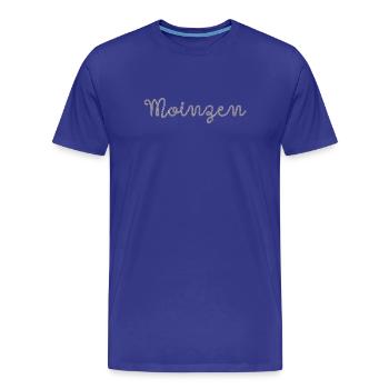 Moinzen - Men's Premium Organic T-Shirt - royal blue - Front - Damien (186cm)