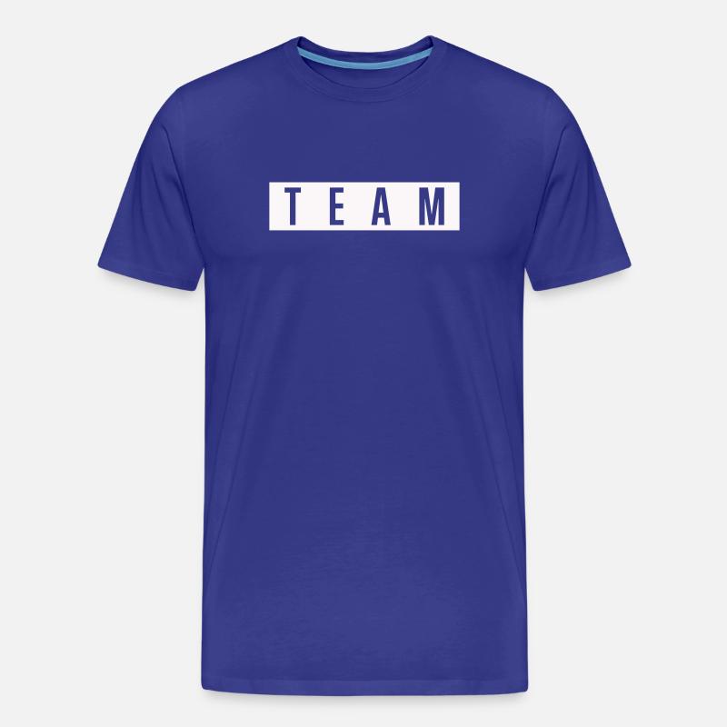 TEAM Blockschrift  - Männer Premium Bio T-Shirt - Königsblau