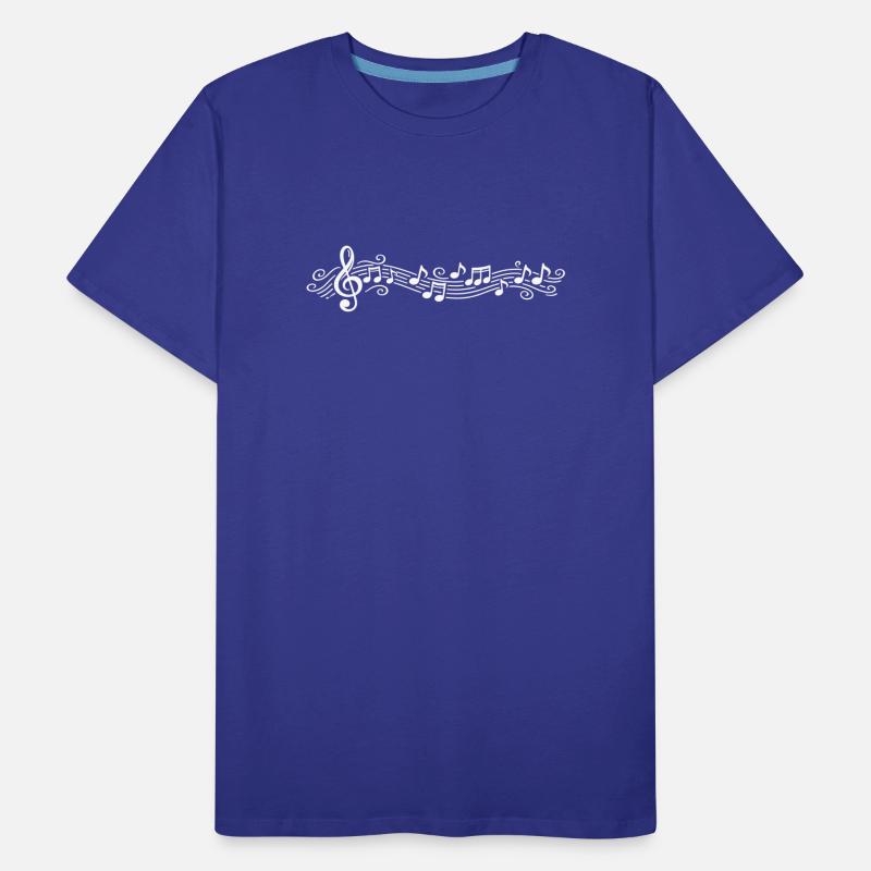 Notes musicales Clés de mélodie T-shirt bio Premium Homme